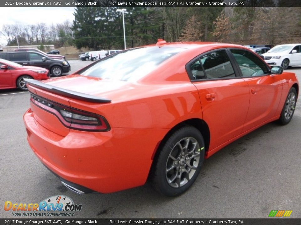 2017 Dodge Charger SXT AWD Go Mango / Black Photo #6