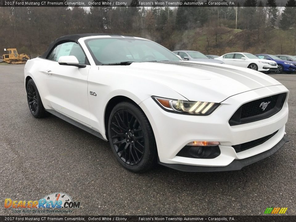 2017 Ford Mustang GT Premium Convertible Oxford White / Ebony Photo #4