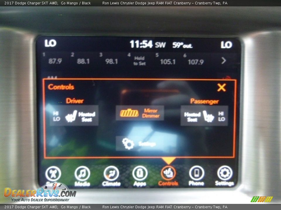 2017 Dodge Charger SXT AWD Go Mango / Black Photo #18