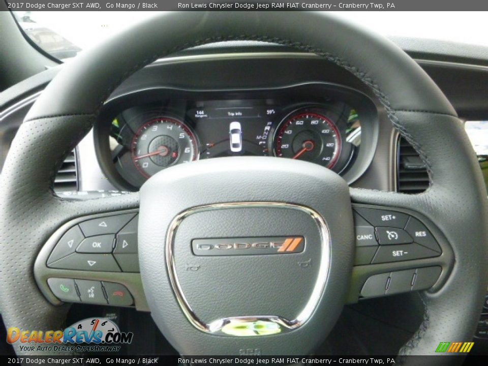 2017 Dodge Charger SXT AWD Go Mango / Black Photo #20