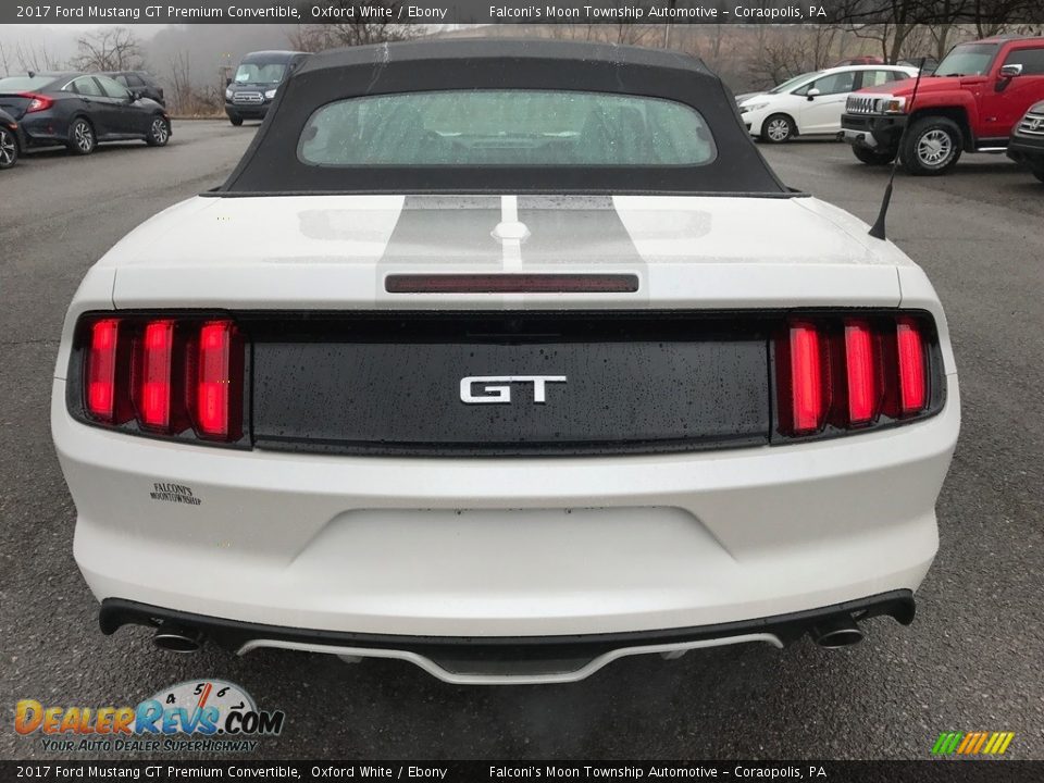 2017 Ford Mustang GT Premium Convertible Oxford White / Ebony Photo #7