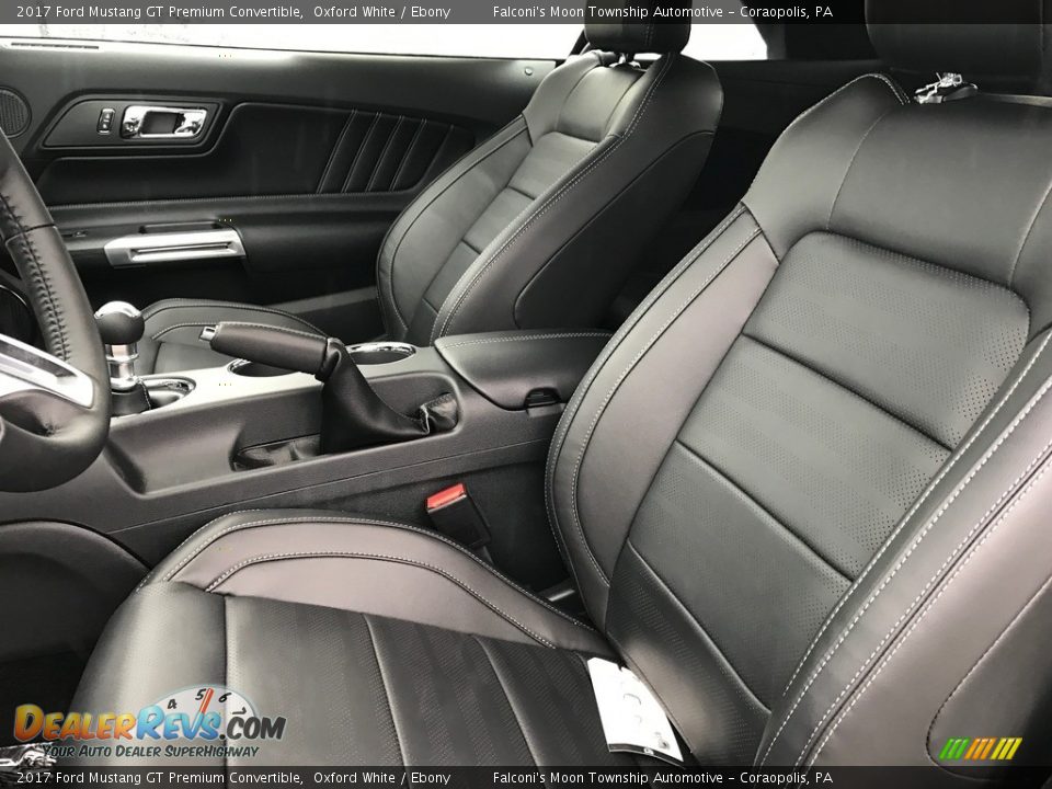 2017 Ford Mustang GT Premium Convertible Oxford White / Ebony Photo #10