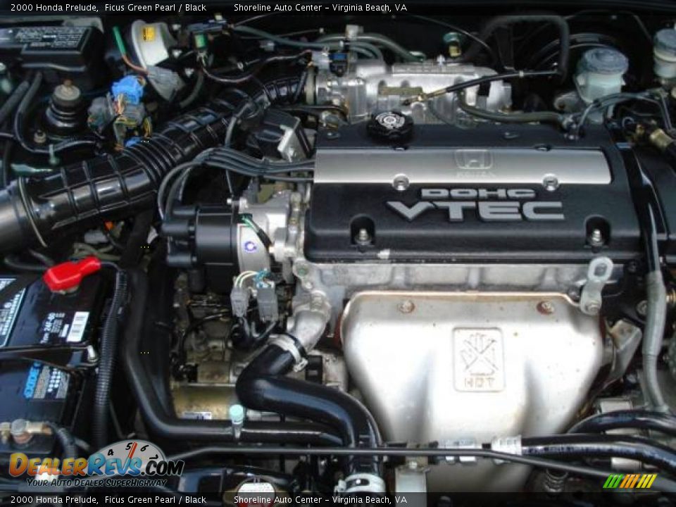 2000 Honda Prelude Ficus Green Pearl / Black Photo #24