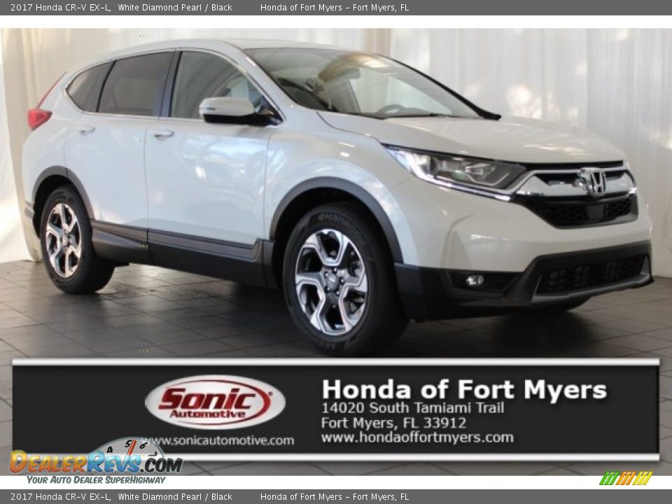 2017 Honda CR-V EX-L White Diamond Pearl / Black Photo #1