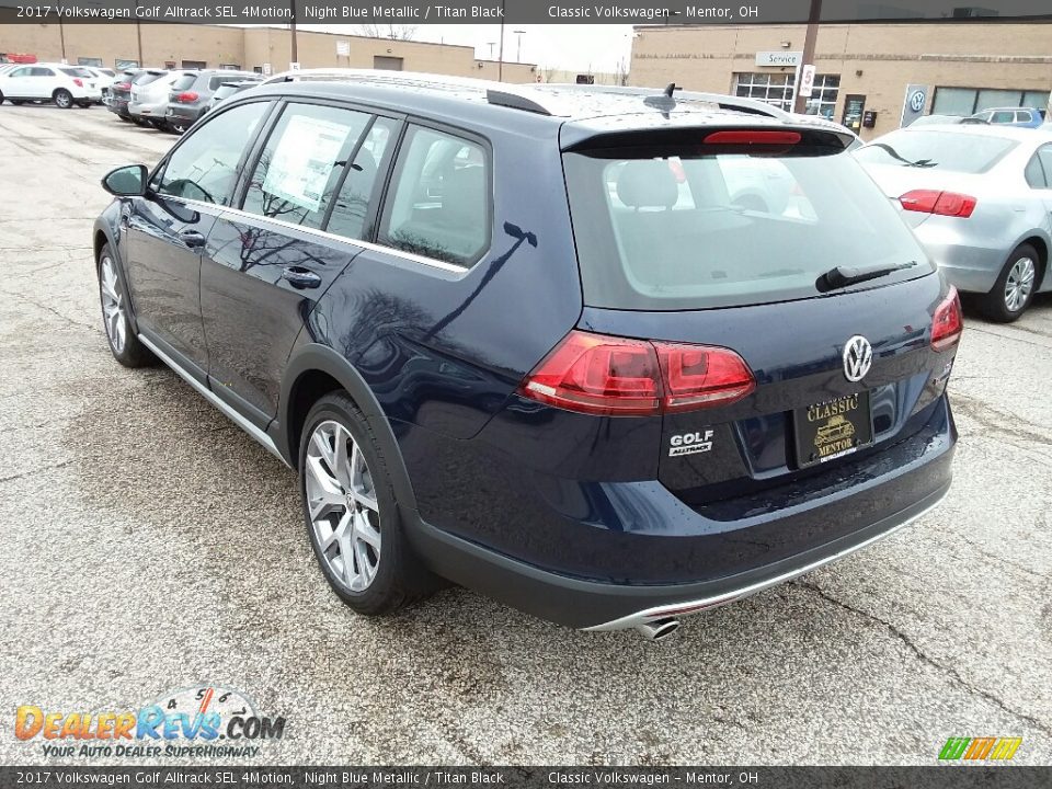 2017 Volkswagen Golf Alltrack SEL 4Motion Night Blue Metallic / Titan Black Photo #4