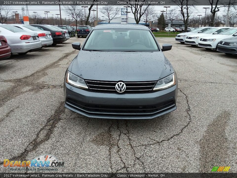 2017 Volkswagen Jetta S Platinum Gray Metallic / Black/Palladium Gray Photo #2