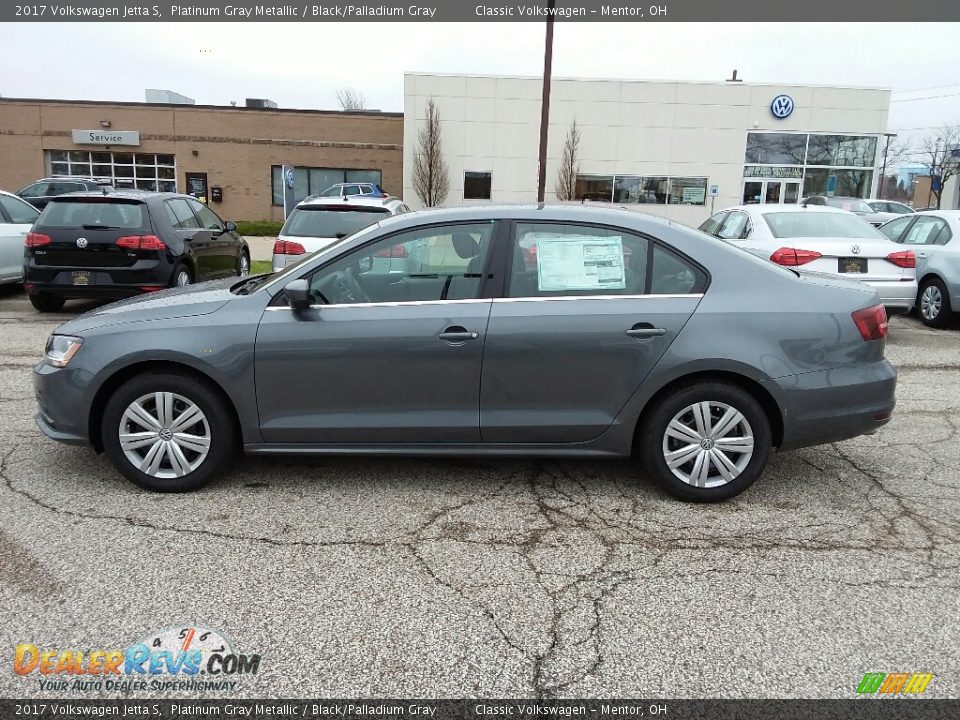 2017 Volkswagen Jetta S Platinum Gray Metallic / Black/Palladium Gray Photo #3