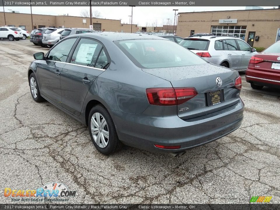 2017 Volkswagen Jetta S Platinum Gray Metallic / Black/Palladium Gray Photo #4