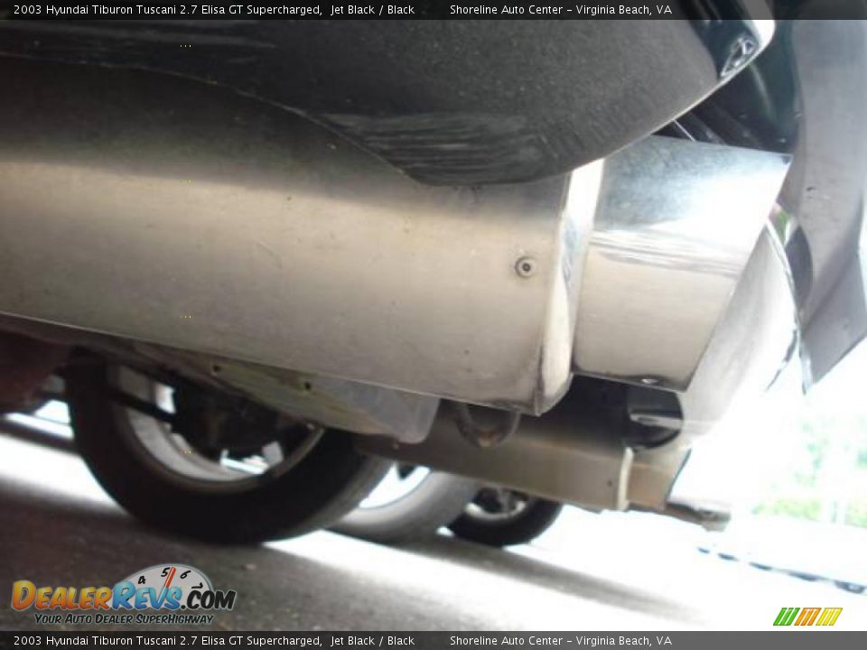 2003 Hyundai Tiburon Tuscani 2.7 Elisa GT Supercharged Jet Black / Black Photo #20