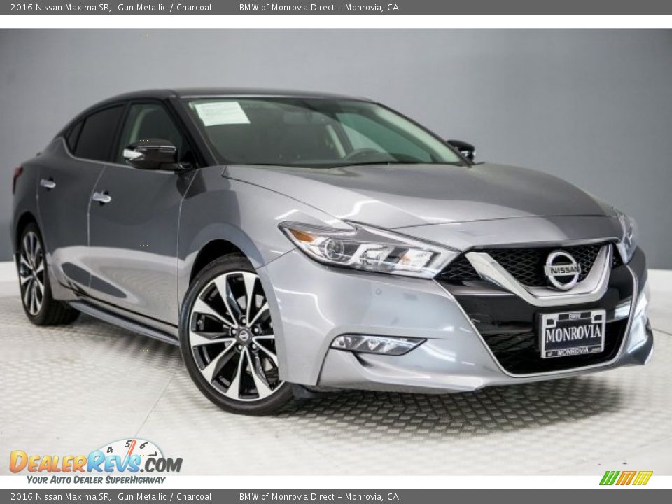 2016 Nissan Maxima SR Gun Metallic / Charcoal Photo #12