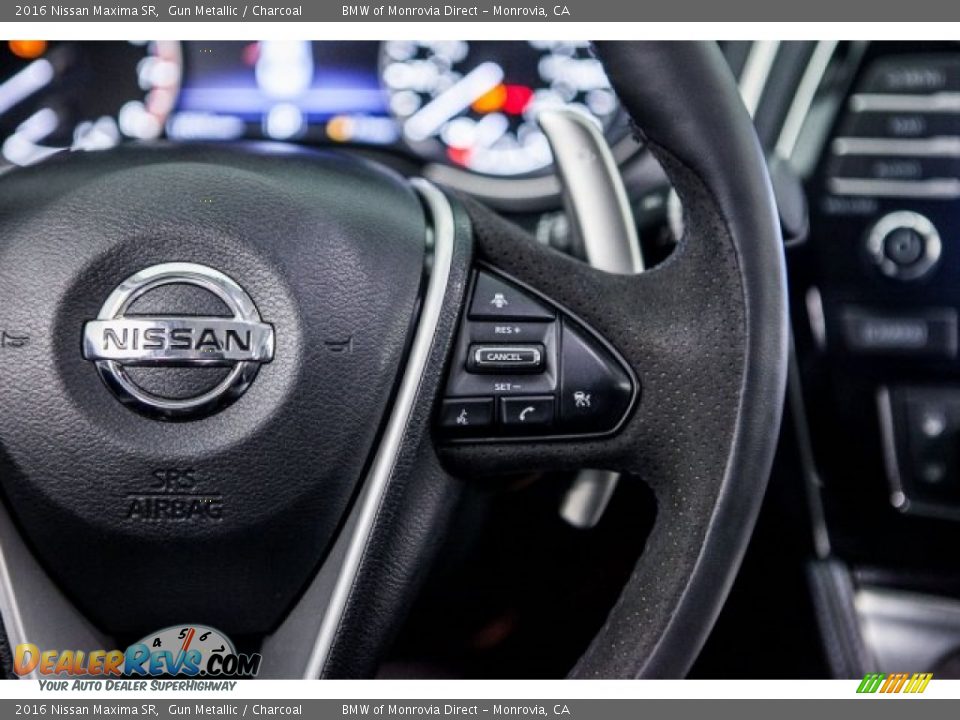 2016 Nissan Maxima SR Gun Metallic / Charcoal Photo #17