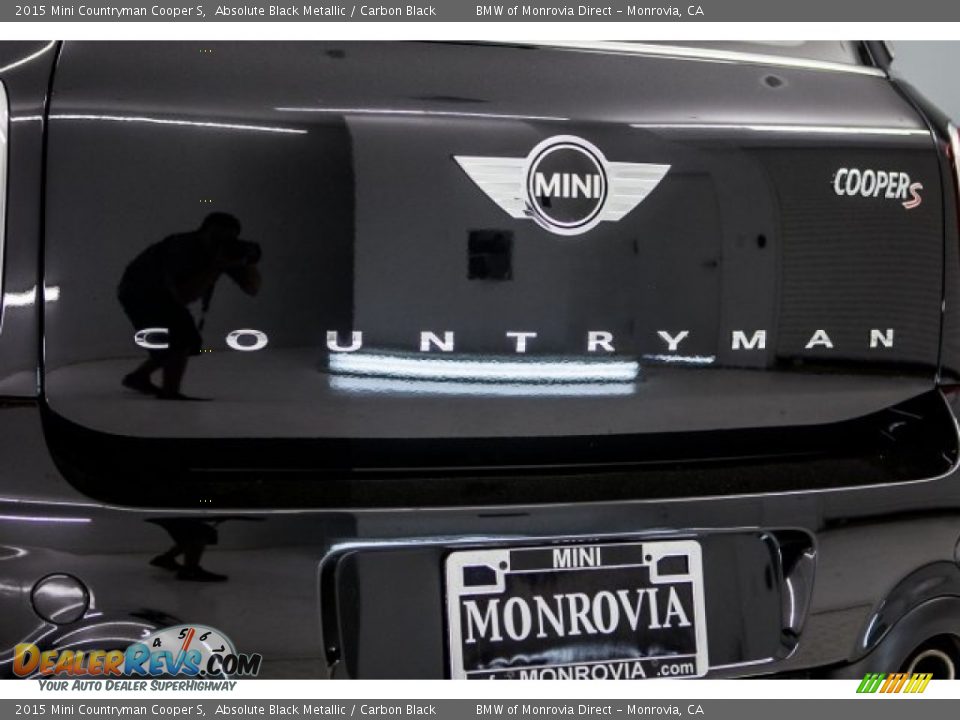 2015 Mini Countryman Cooper S Absolute Black Metallic / Carbon Black Photo #7