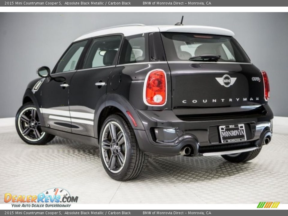 2015 Mini Countryman Cooper S Absolute Black Metallic / Carbon Black Photo #10