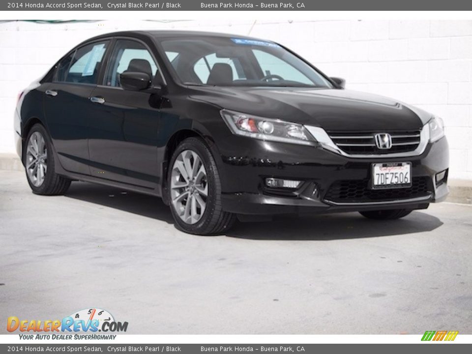 2014 Honda Accord Sport Sedan Crystal Black Pearl / Black Photo #1