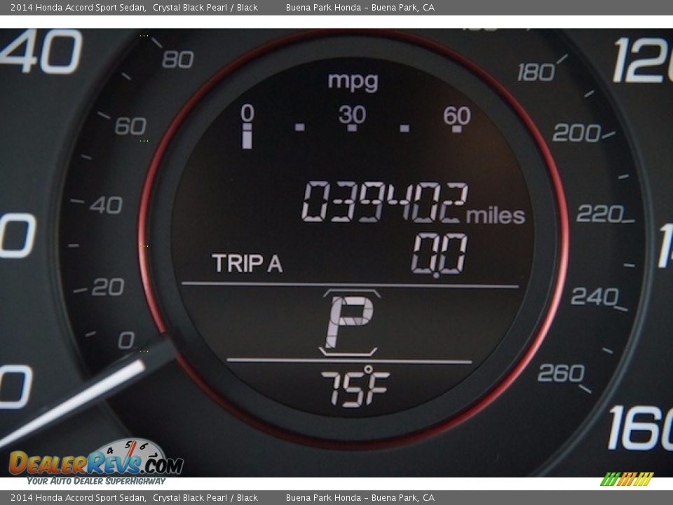 2014 Honda Accord Sport Sedan Crystal Black Pearl / Black Photo #6