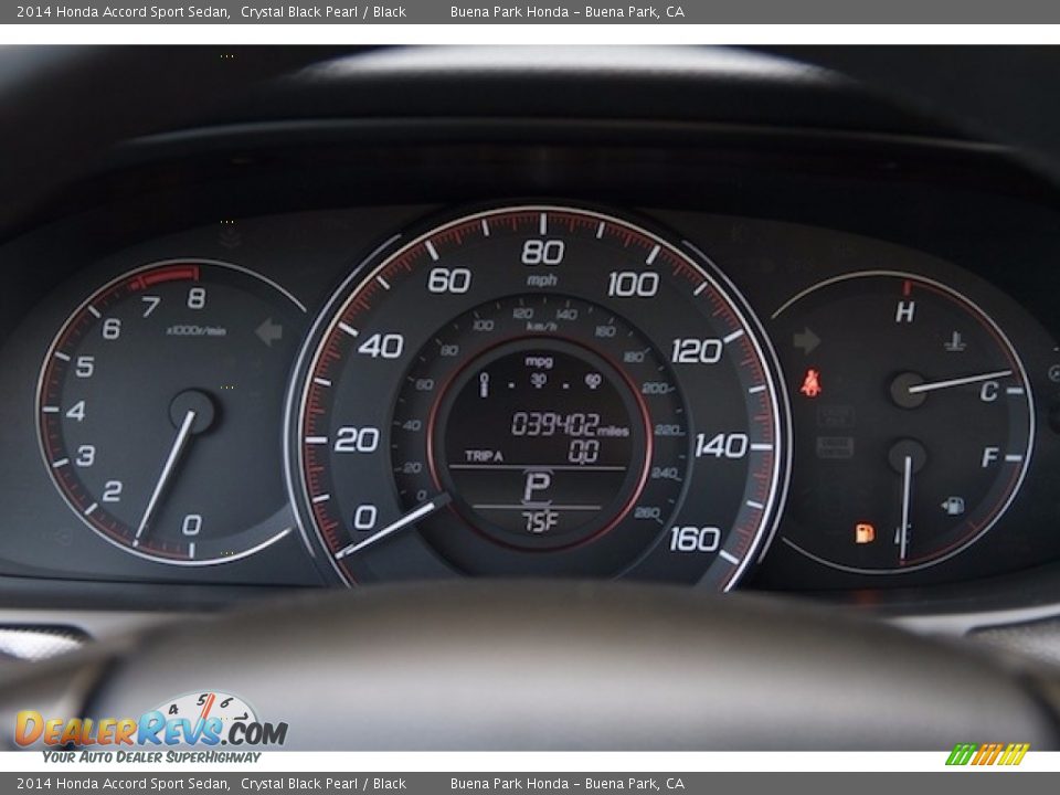 2014 Honda Accord Sport Sedan Crystal Black Pearl / Black Photo #20