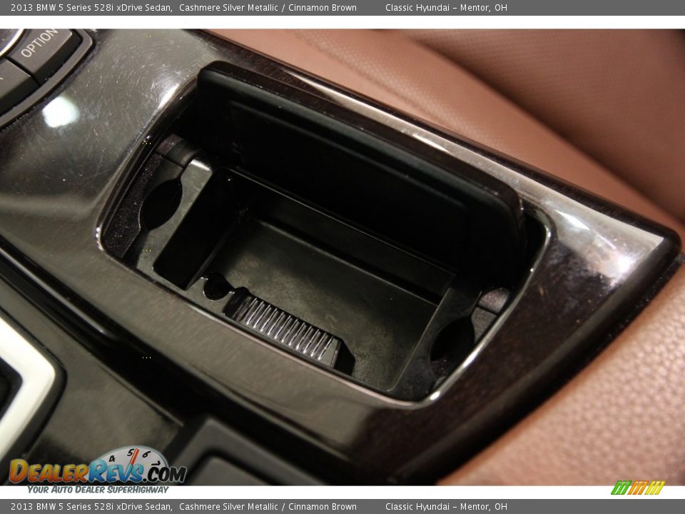 2013 BMW 5 Series 528i xDrive Sedan Cashmere Silver Metallic / Cinnamon Brown Photo #21
