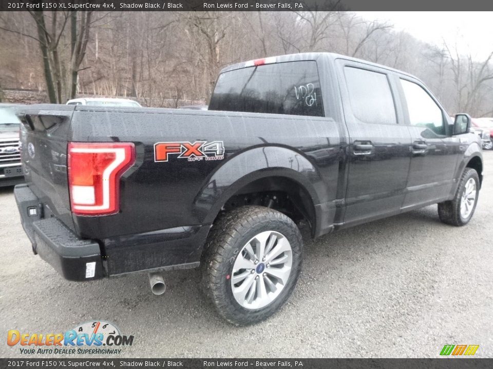 2017 Ford F150 XL SuperCrew 4x4 Shadow Black / Black Photo #2