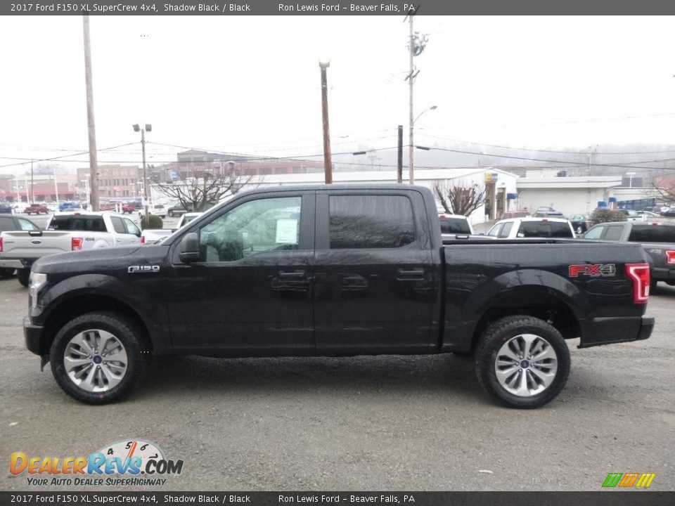 2017 Ford F150 XL SuperCrew 4x4 Shadow Black / Black Photo #5