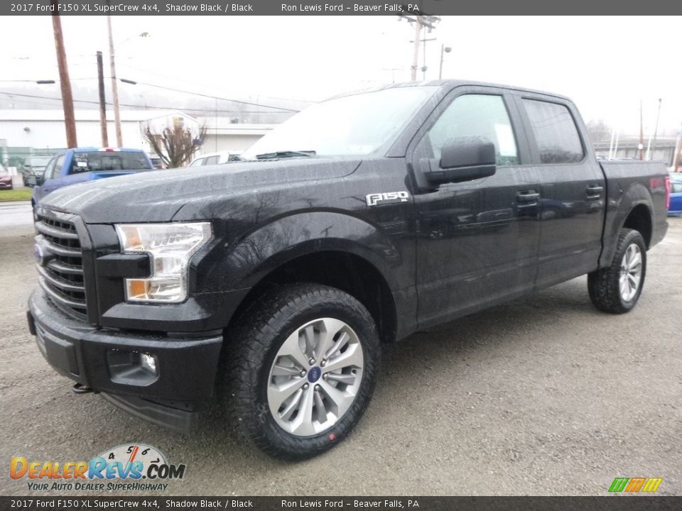 2017 Ford F150 XL SuperCrew 4x4 Shadow Black / Black Photo #6