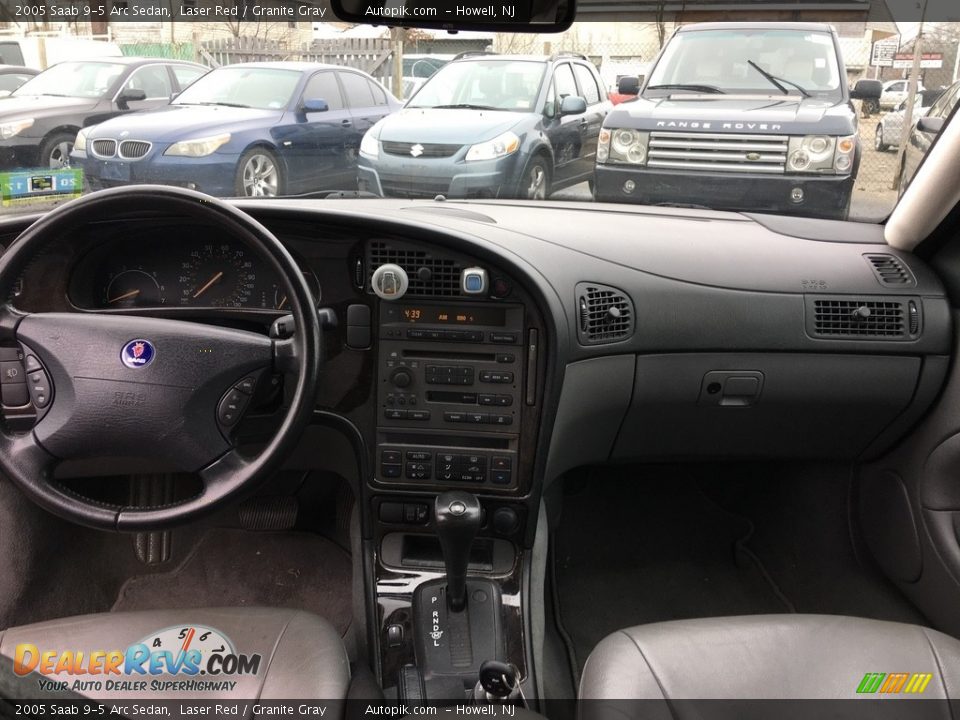 2005 Saab 9-5 Arc Sedan Laser Red / Granite Gray Photo #10