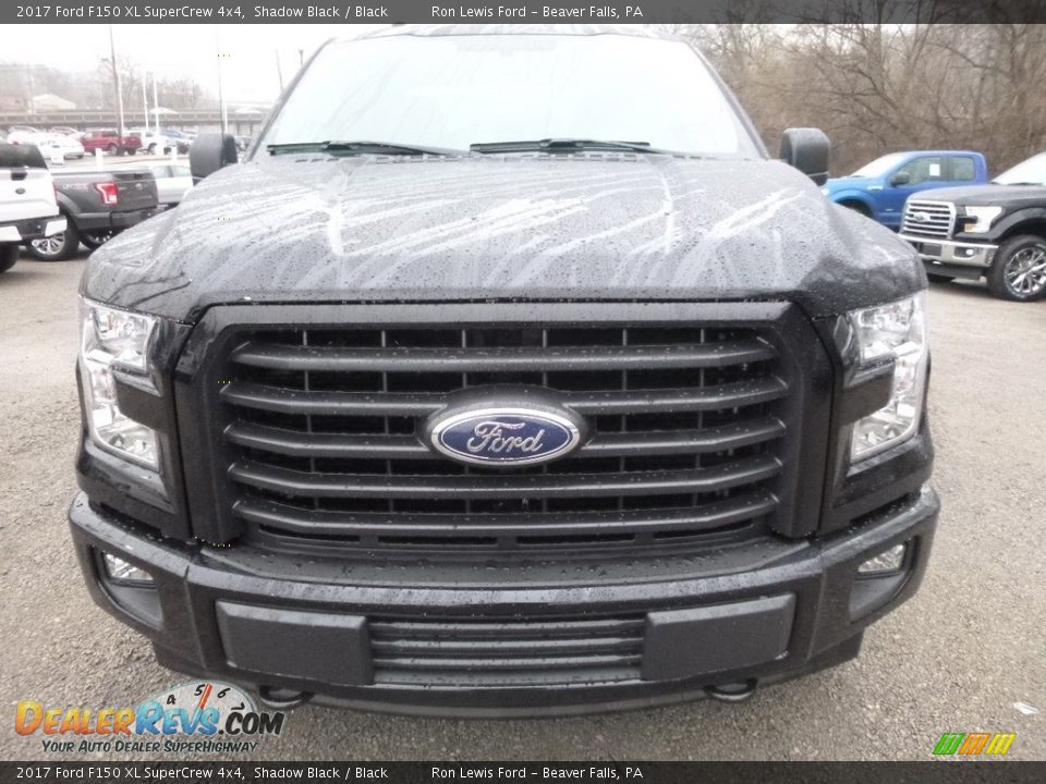 2017 Ford F150 XL SuperCrew 4x4 Shadow Black / Black Photo #7