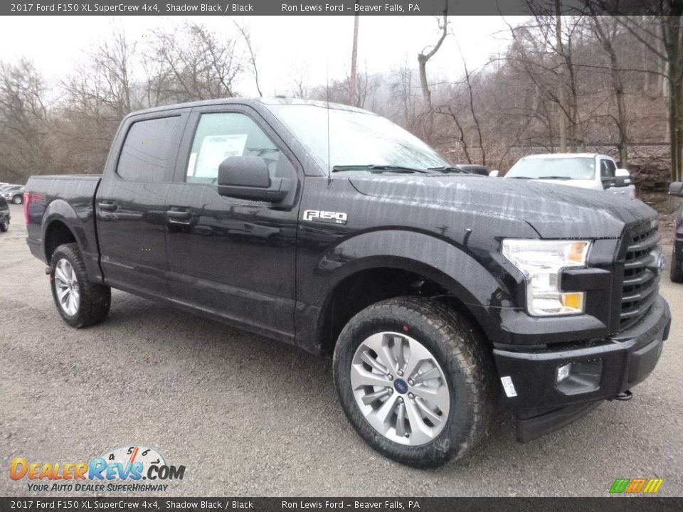2017 Ford F150 XL SuperCrew 4x4 Shadow Black / Black Photo #8