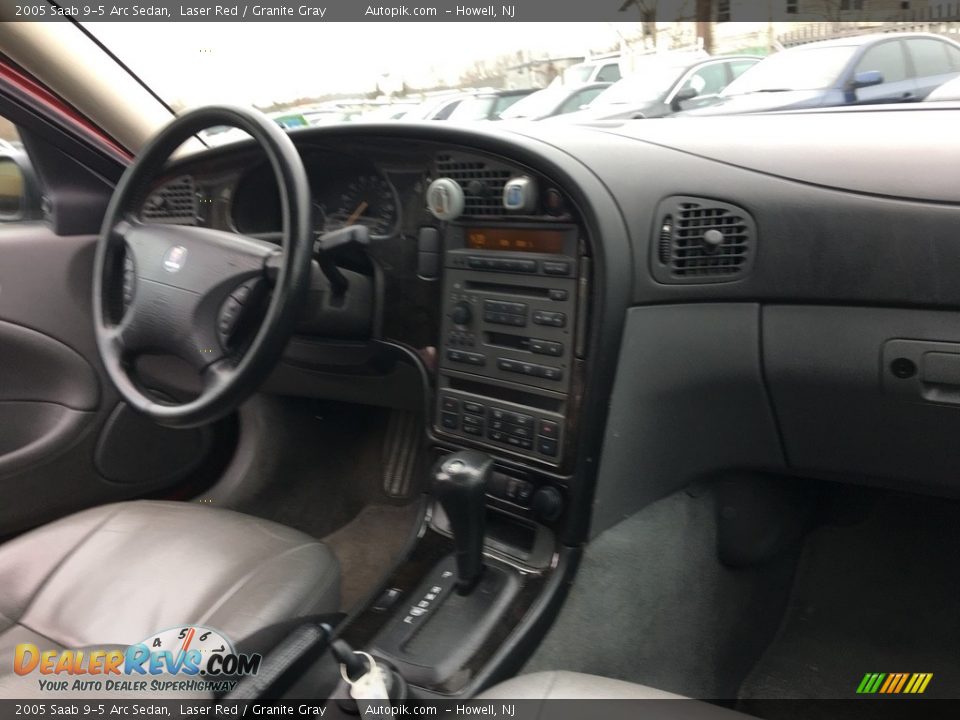 2005 Saab 9-5 Arc Sedan Laser Red / Granite Gray Photo #12