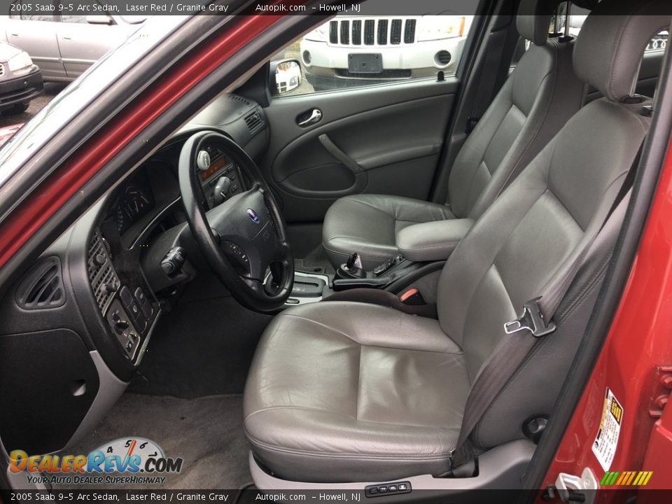 2005 Saab 9-5 Arc Sedan Laser Red / Granite Gray Photo #13