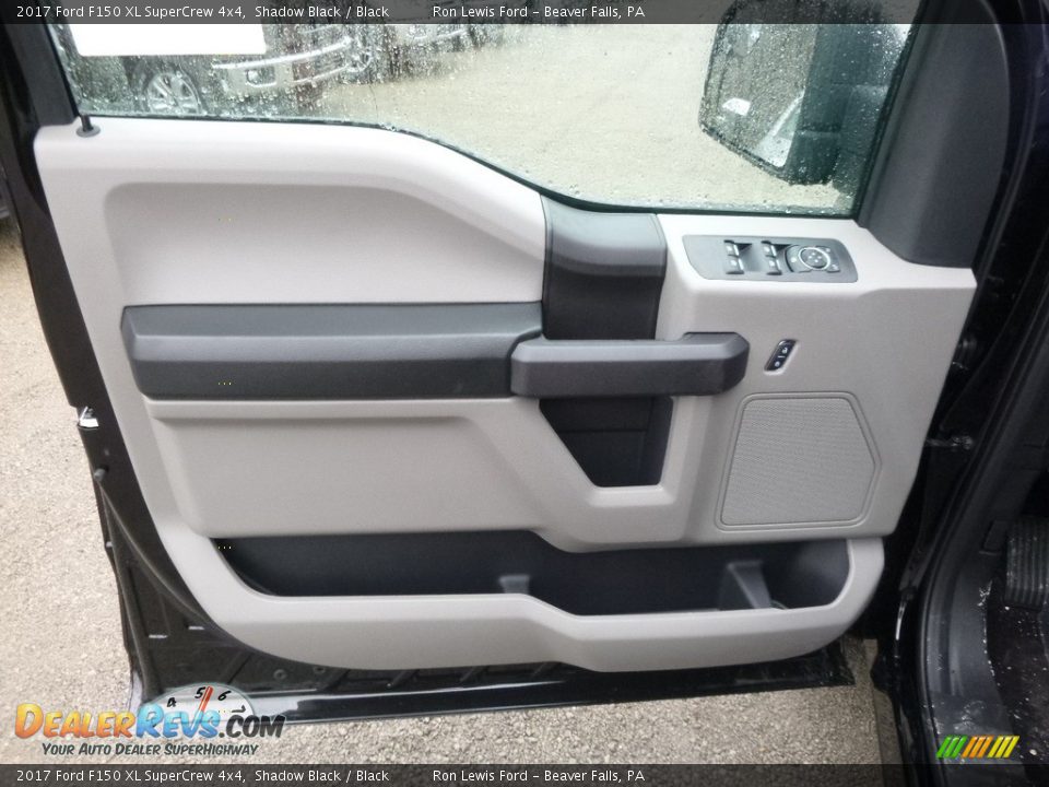 2017 Ford F150 XL SuperCrew 4x4 Shadow Black / Black Photo #13