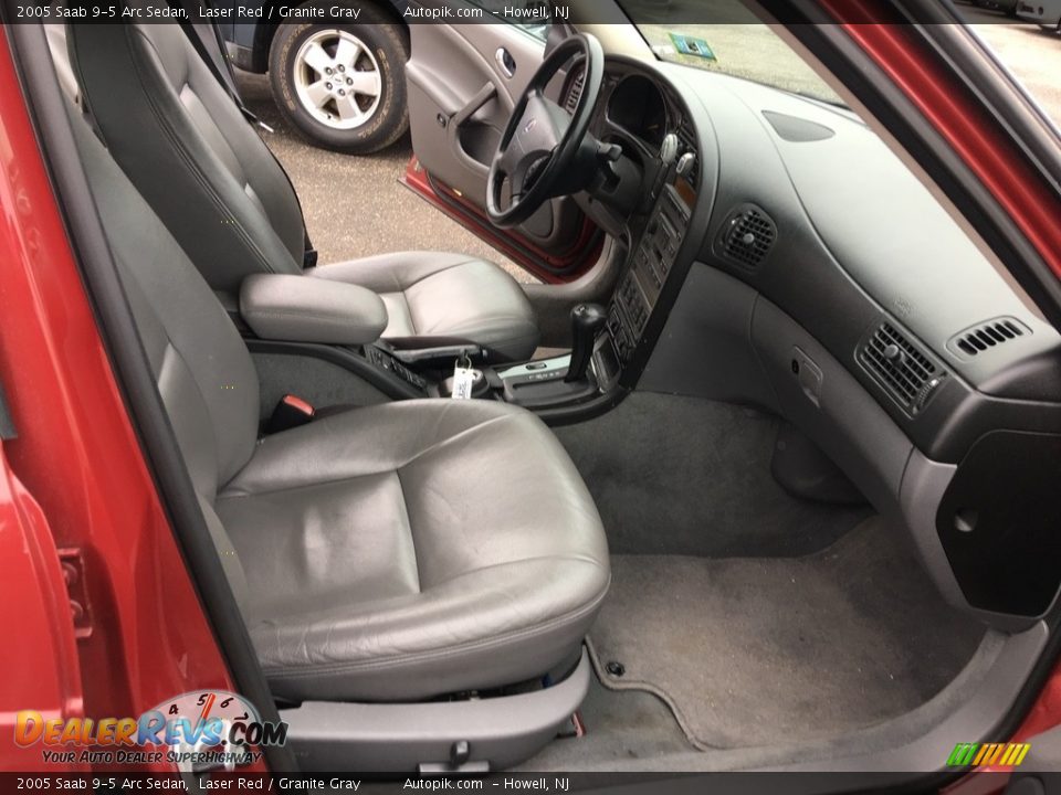 2005 Saab 9-5 Arc Sedan Laser Red / Granite Gray Photo #16