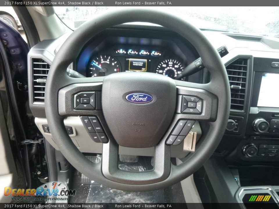 2017 Ford F150 XL SuperCrew 4x4 Shadow Black / Black Photo #17