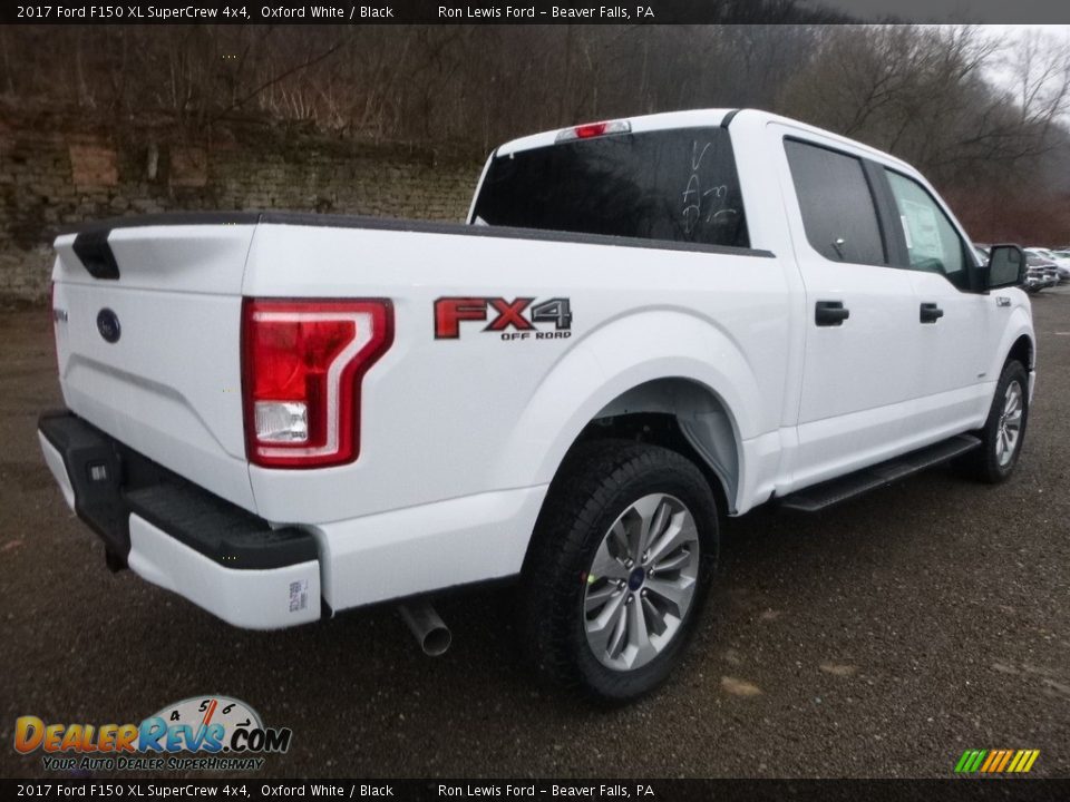 2017 Ford F150 XL SuperCrew 4x4 Oxford White / Black Photo #2