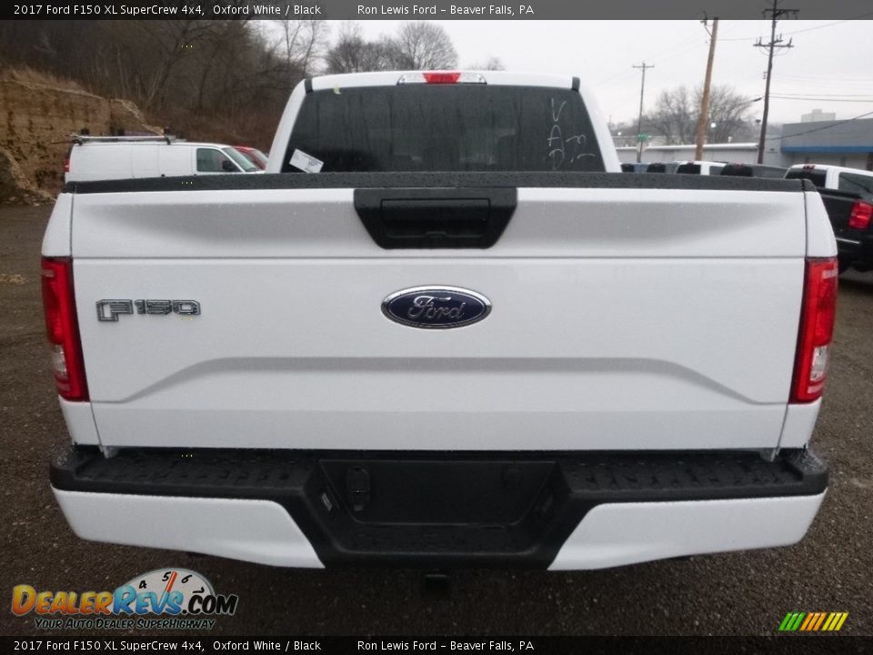 2017 Ford F150 XL SuperCrew 4x4 Oxford White / Black Photo #3