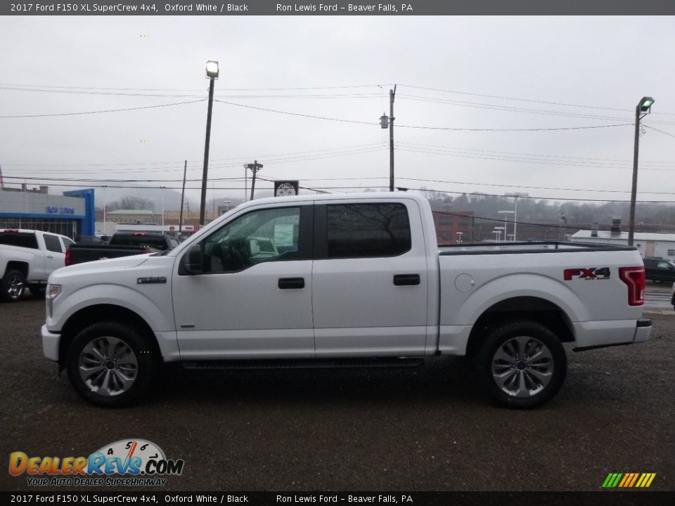 2017 Ford F150 XL SuperCrew 4x4 Oxford White / Black Photo #5