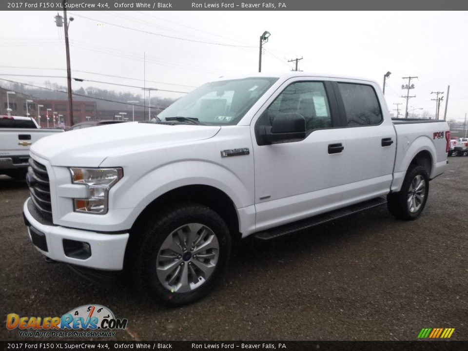 2017 Ford F150 XL SuperCrew 4x4 Oxford White / Black Photo #6