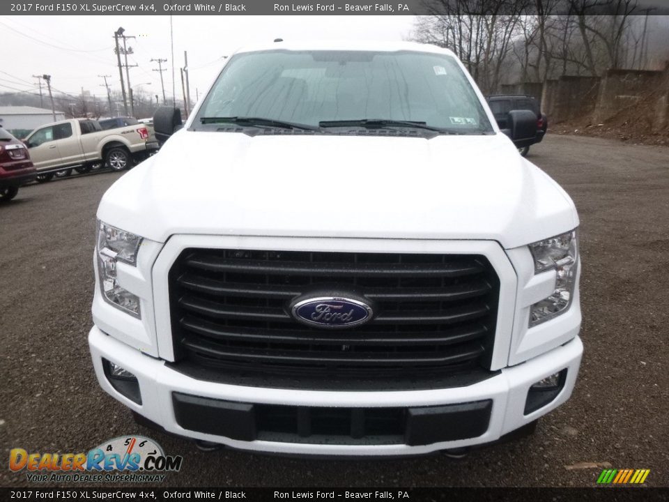 2017 Ford F150 XL SuperCrew 4x4 Oxford White / Black Photo #7