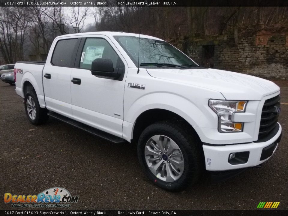 2017 Ford F150 XL SuperCrew 4x4 Oxford White / Black Photo #8