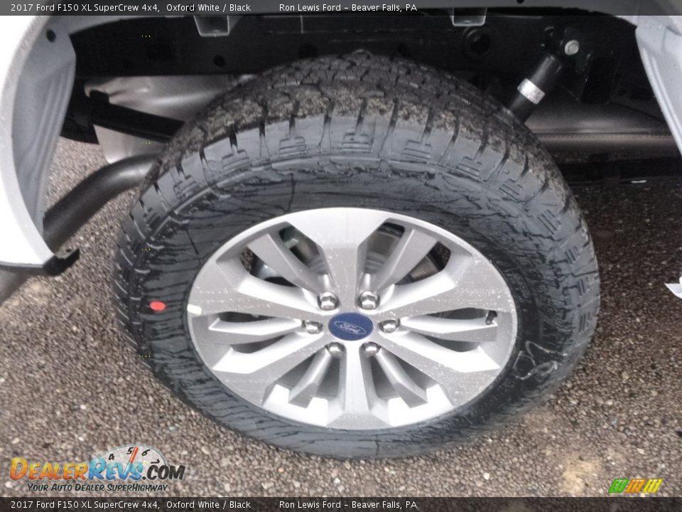 2017 Ford F150 XL SuperCrew 4x4 Oxford White / Black Photo #9