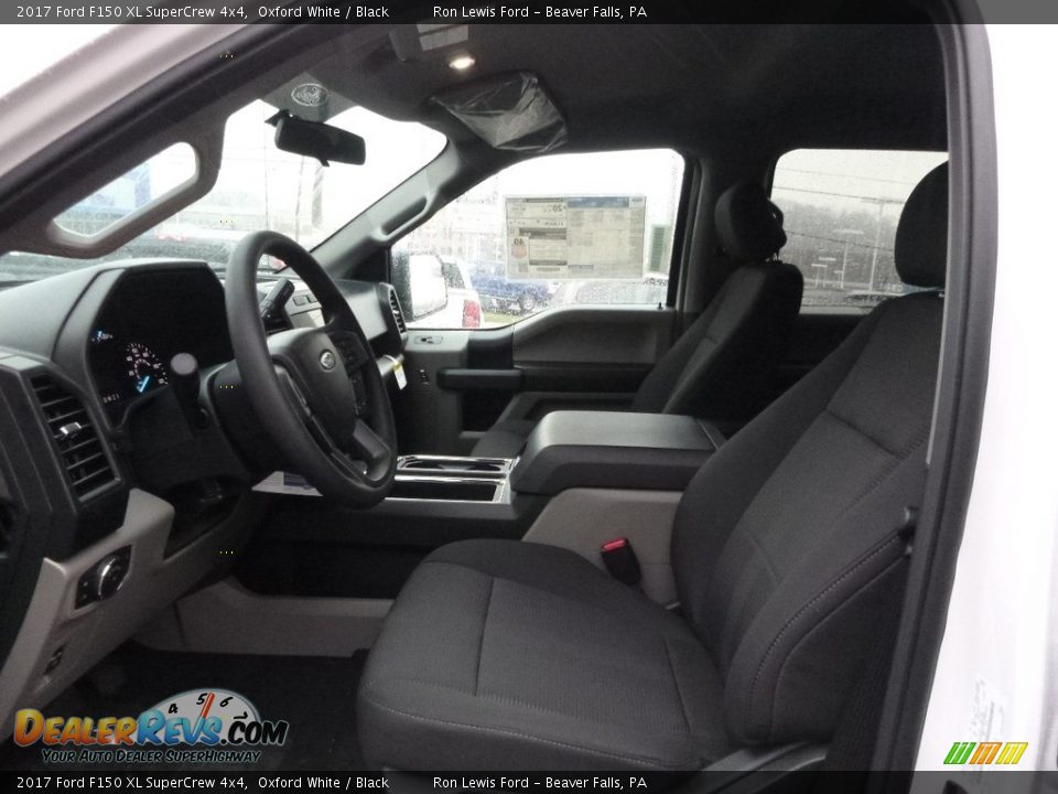 2017 Ford F150 XL SuperCrew 4x4 Oxford White / Black Photo #10