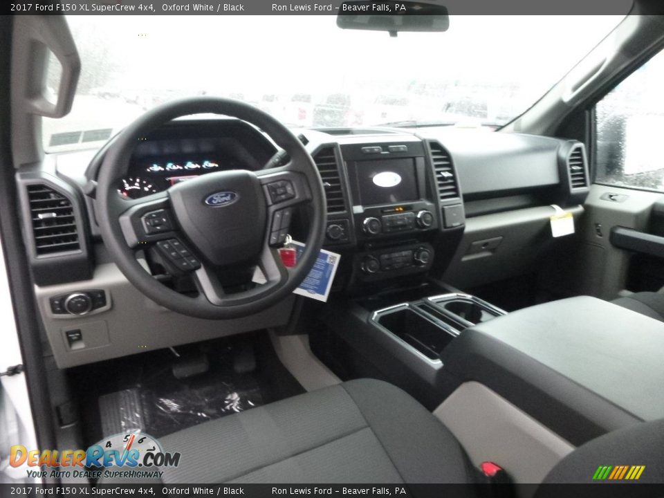 2017 Ford F150 XL SuperCrew 4x4 Oxford White / Black Photo #12