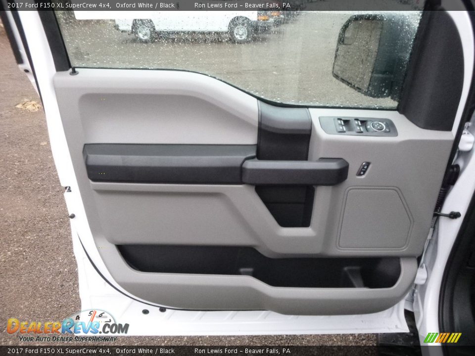 2017 Ford F150 XL SuperCrew 4x4 Oxford White / Black Photo #13