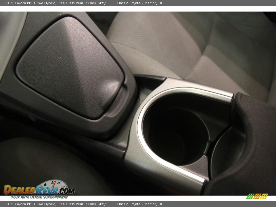 2015 Toyota Prius Two Hybrid Sea Glass Pearl / Dark Gray Photo #16
