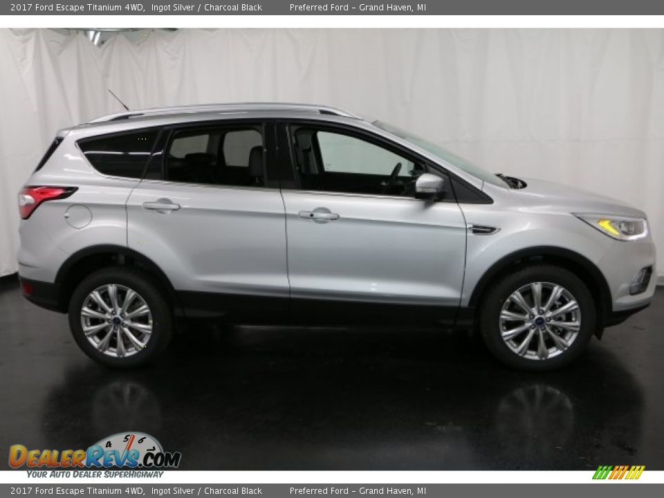 2017 Ford Escape Titanium 4WD Ingot Silver / Charcoal Black Photo #1