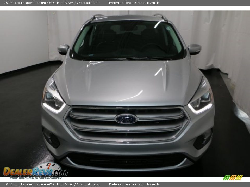 2017 Ford Escape Titanium 4WD Ingot Silver / Charcoal Black Photo #6