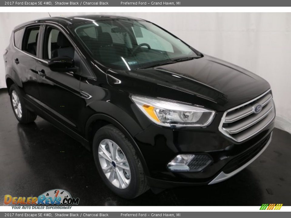 2017 Ford Escape SE 4WD Shadow Black / Charcoal Black Photo #7