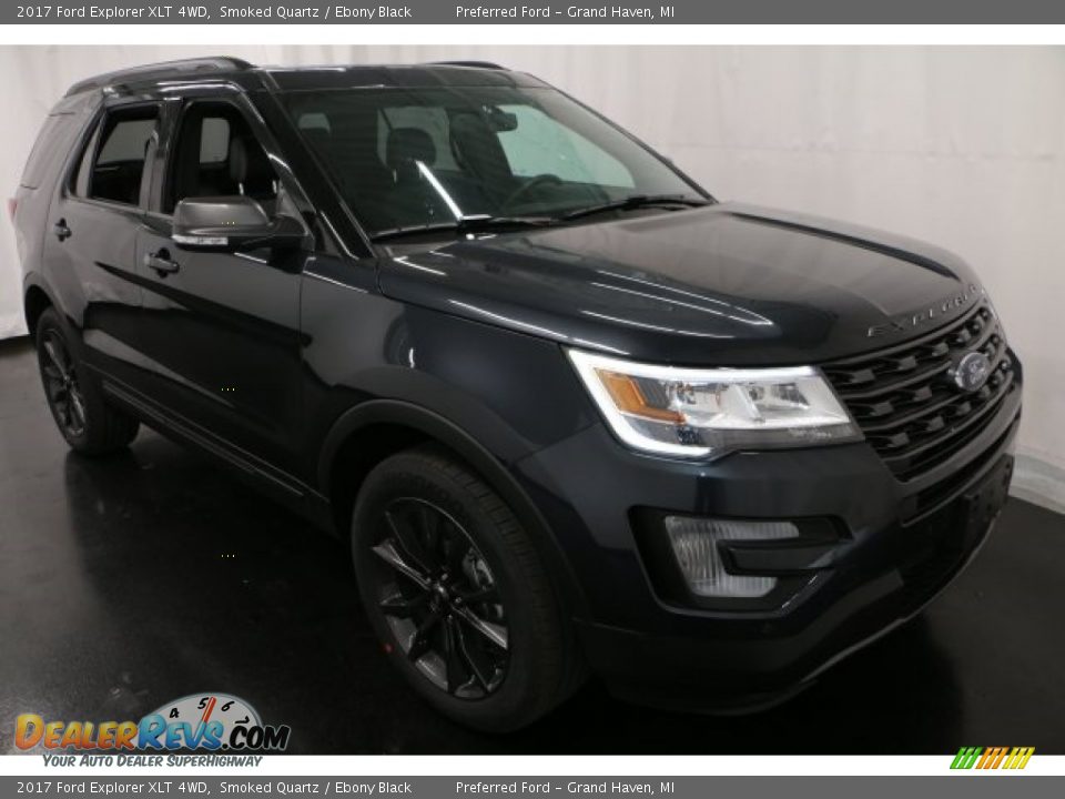 2017 Ford Explorer XLT 4WD Smoked Quartz / Ebony Black Photo #9