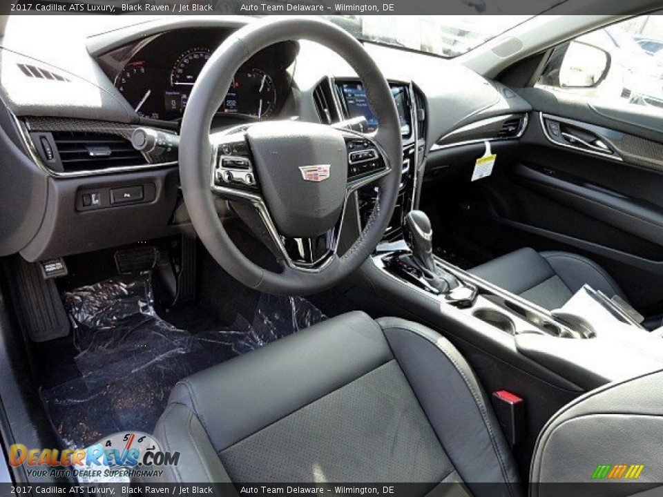 Jet Black Interior - 2017 Cadillac ATS Luxury Photo #17