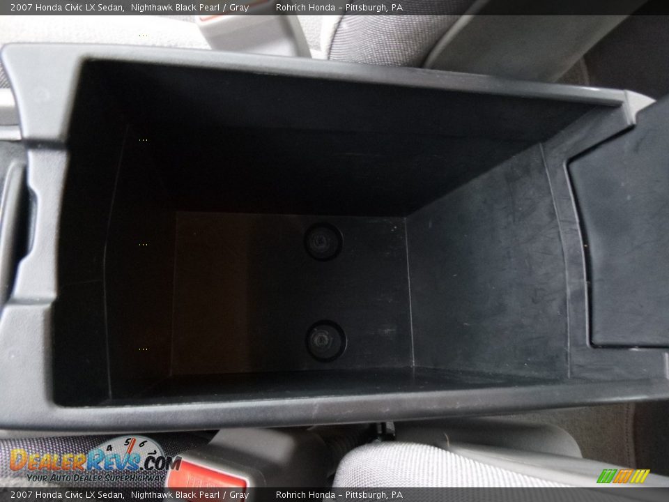 2007 Honda Civic LX Sedan Nighthawk Black Pearl / Gray Photo #24
