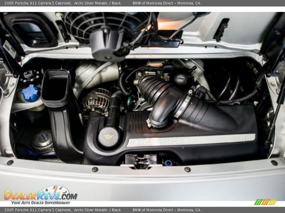 2005 Porsche 911 Carrera S Cabriolet Arctic Silver Metallic / Black Photo #8